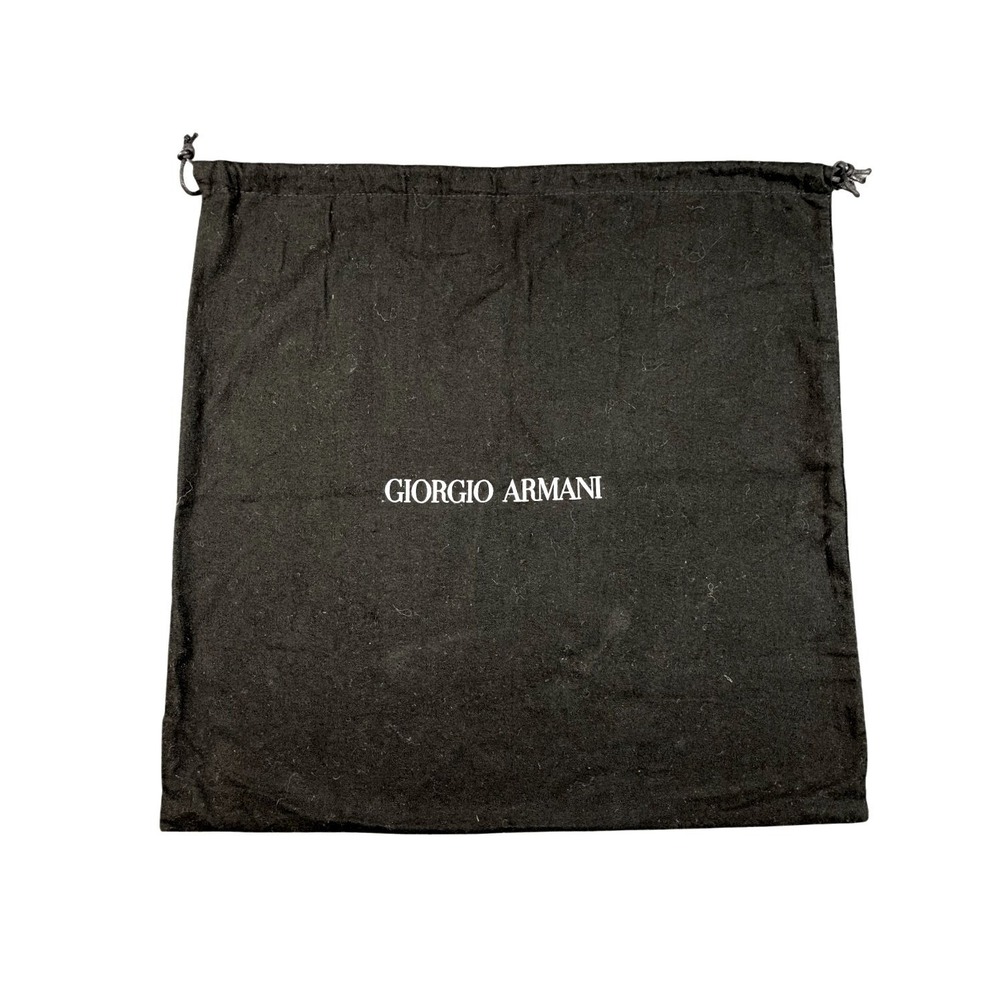 Giorgio Armani Black Drawstring Top Travel Storage Shoes Dust Bag Size 15" x 15"